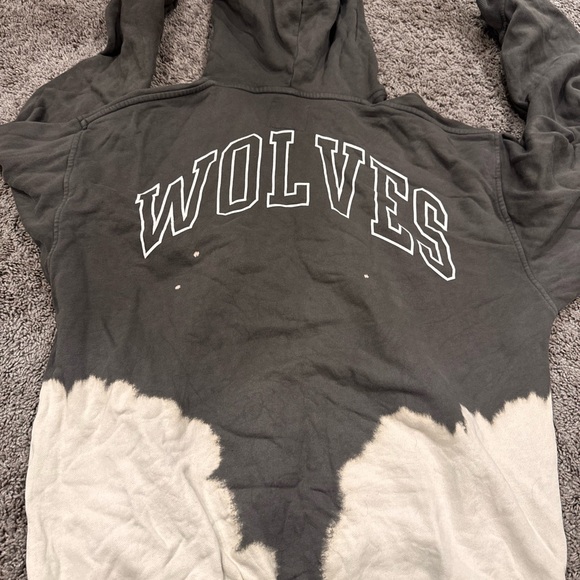 Memento mori darc sport wolves club Black and Purple skull Graphic Hoodie sz L - Picture 4 of 4